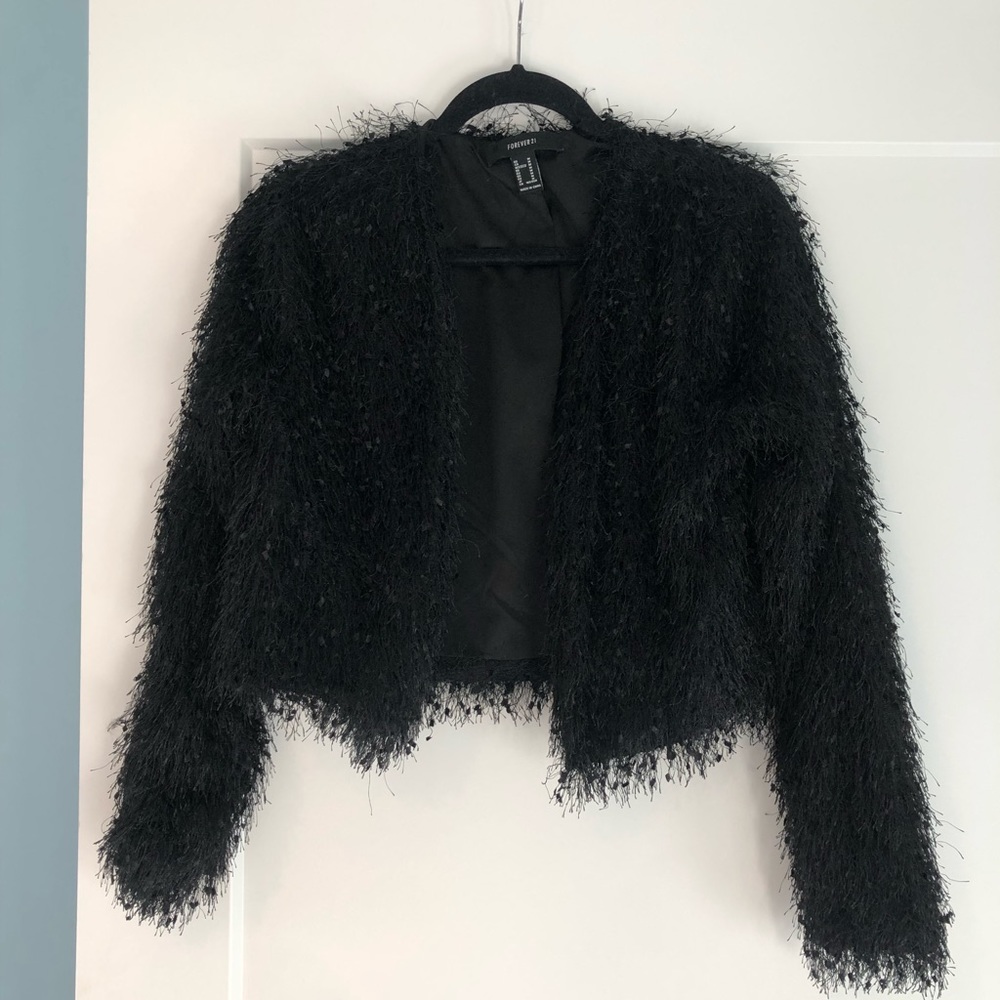 Forever 21 fuzzy jacket